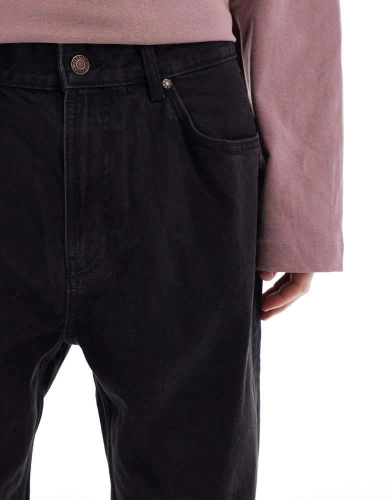 Bershka Bershka loose fit jeans in black 5