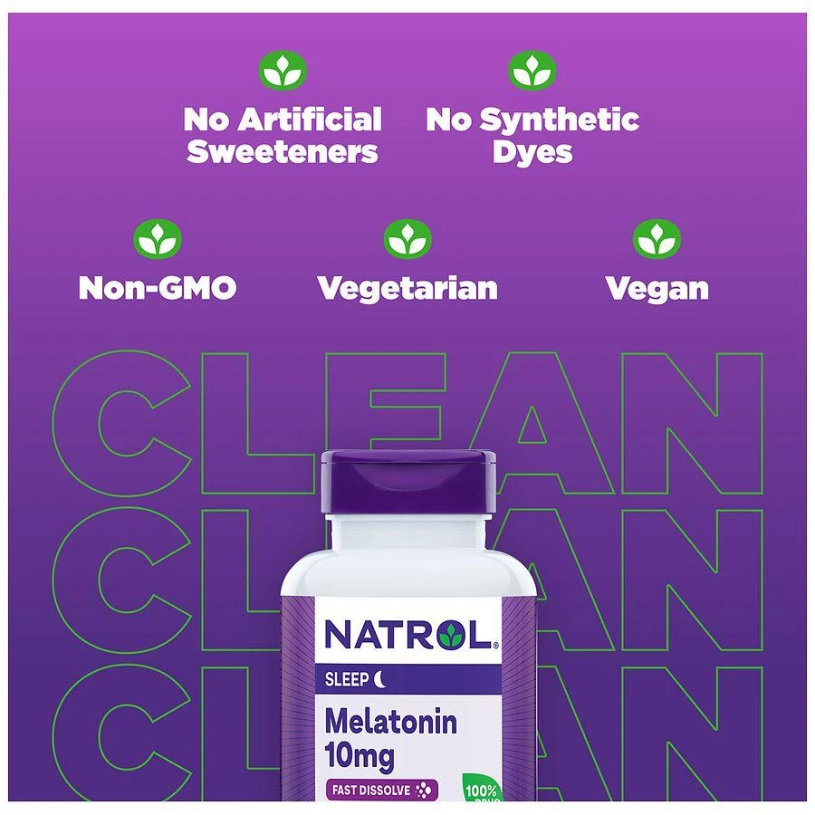 Natrol Melatonin 10 mg Maximum Strength Fast Dissolve Tablets Citrus 5