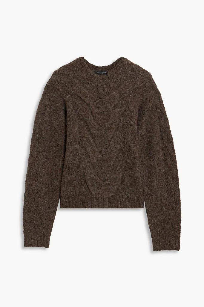 Rag & Bone Mia cable-knit alpaca and wool-blend sweater 1