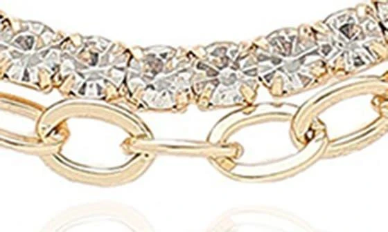 Ettika Jewelry Crystal Layered Chain Necklace 3