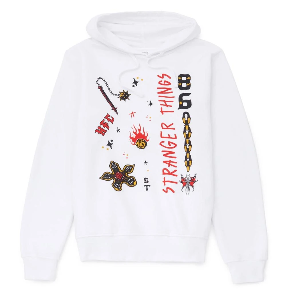 Original Hero Stranger Things Hellfire Club Flash Hoodie - White 1