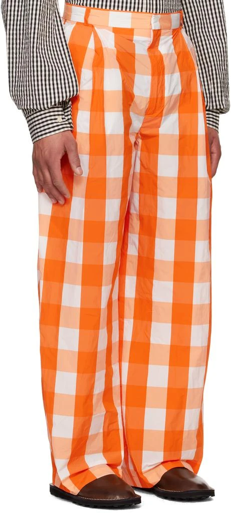 Walter Van Beirendonck Orange Sun Trousers 2