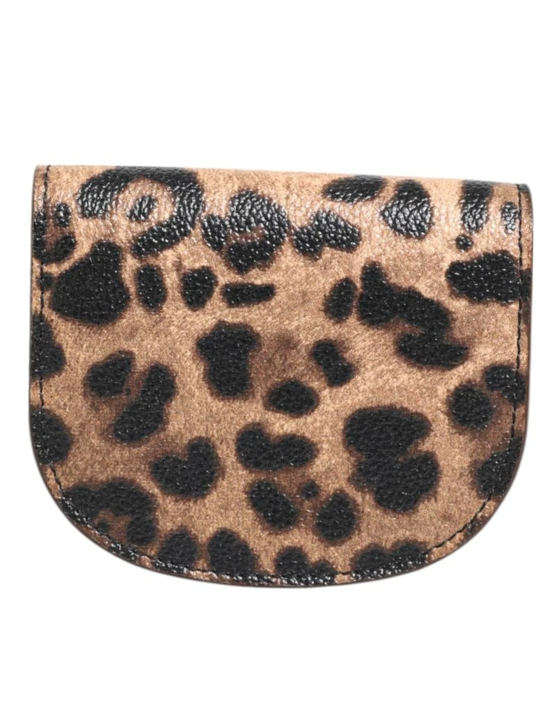 Dolce 
Gabbana Leopard Print Calf Leather Small Coin Purse Women
s Wallet 2