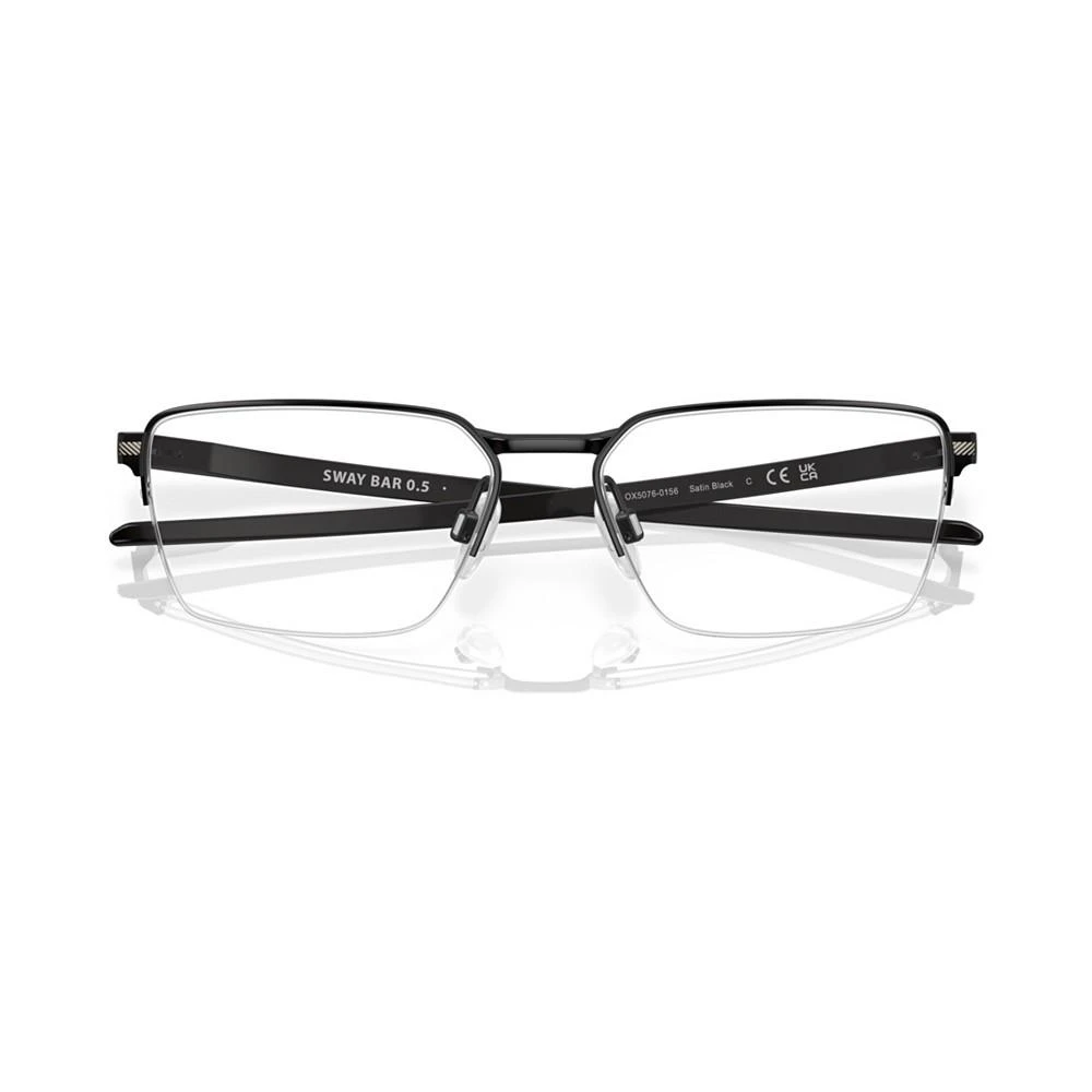 Oakley Men's Round Eyeglasses, OX5076 54 5