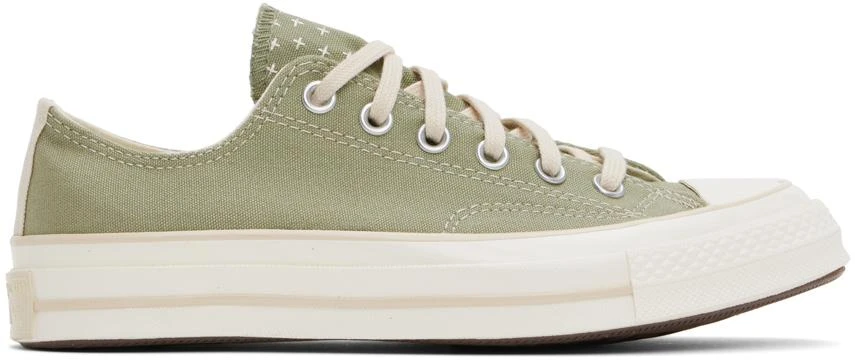 Converse Khaki Chuck 70 Worn In Low Top Sneakers 1