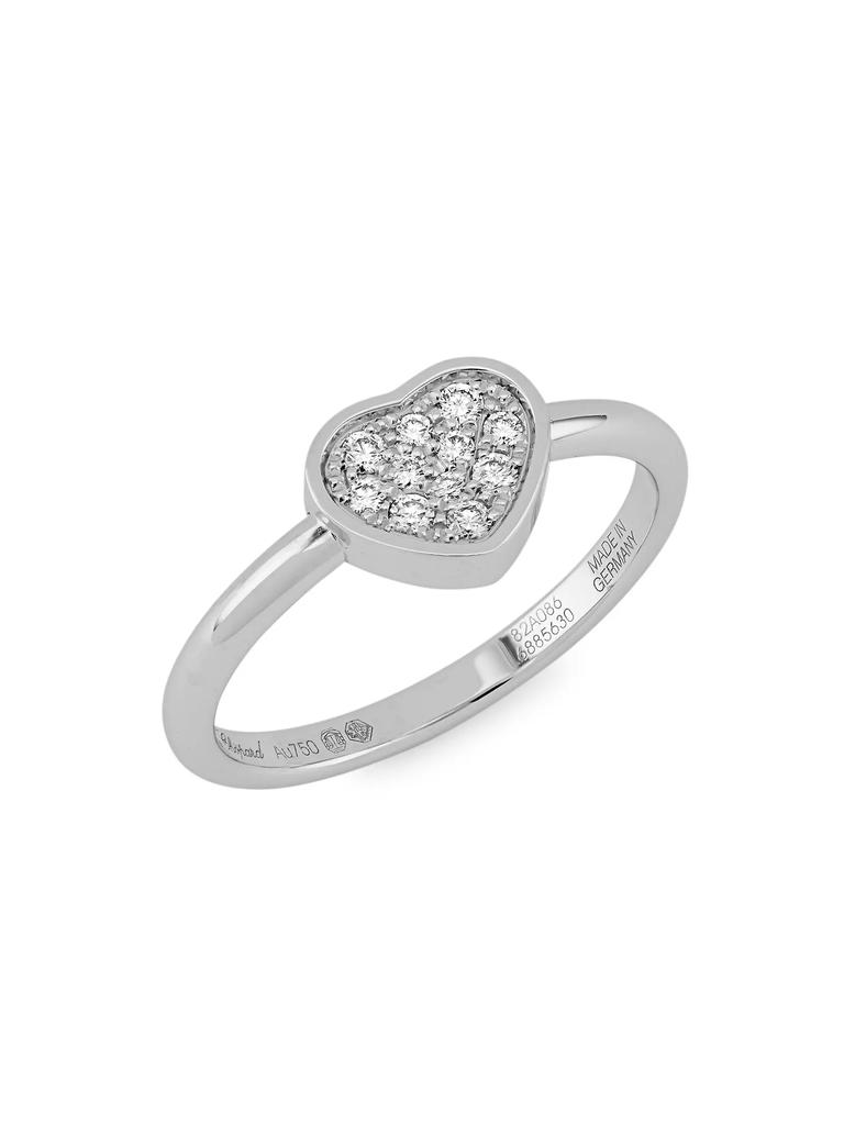 Chopard My Happy Hearts 18K White Gold & Diamond Ring