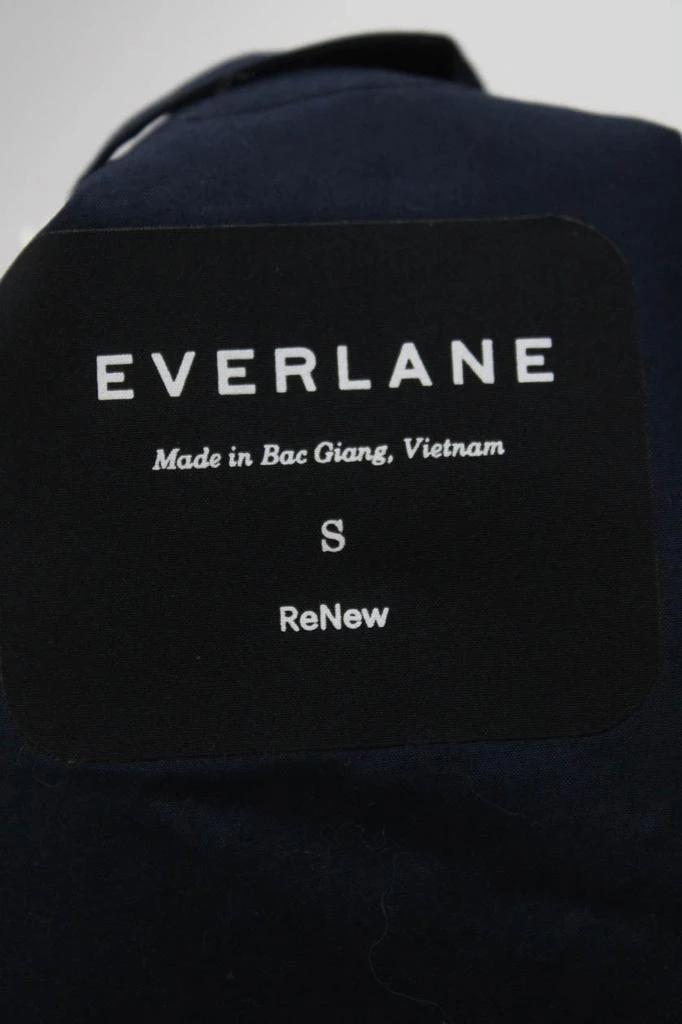 Everlane Womens The Quilted Cotton Liner  Navy 6