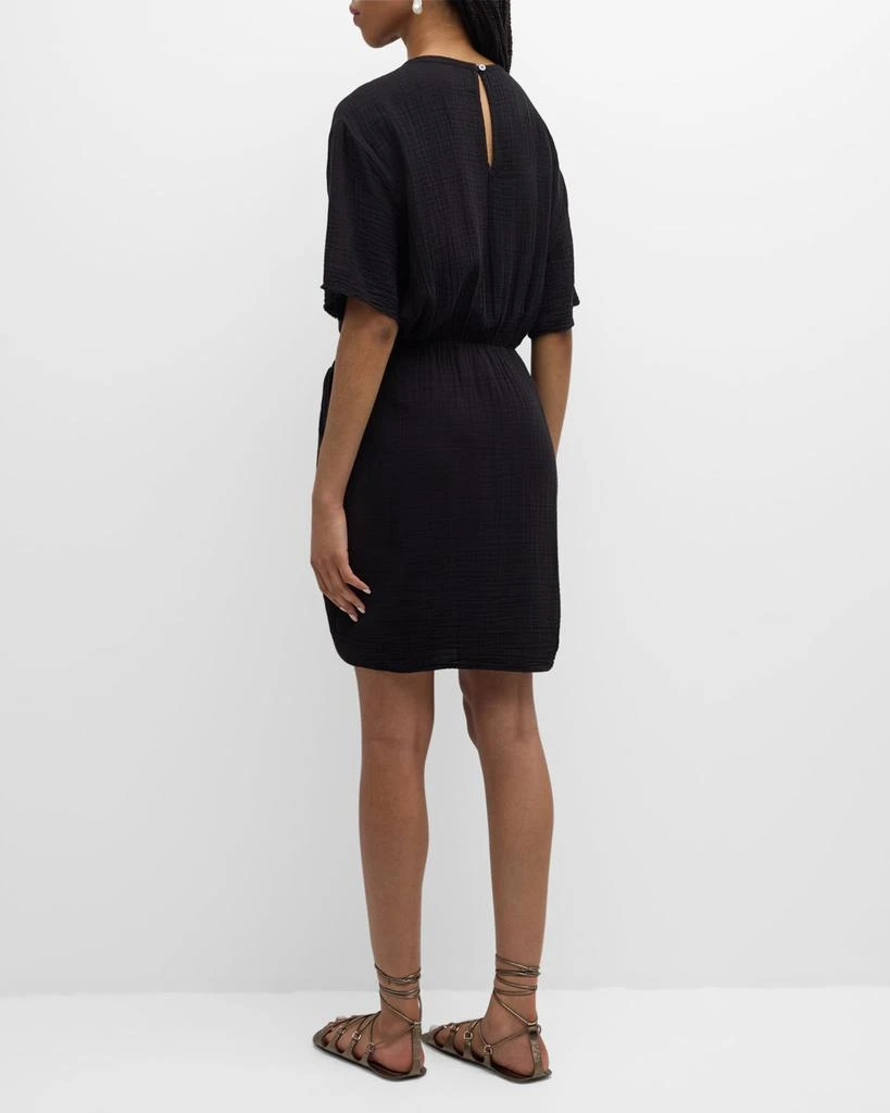 XIRENA Emme Cotton Gauze Mini Wrap Dress 4