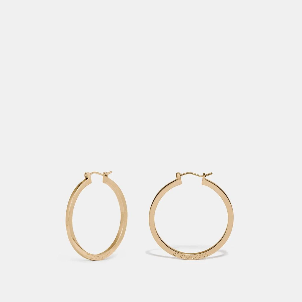 Coach Hoop Earrings 1