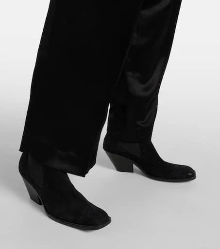 Khaite Austin 60 suede ankle boots 4