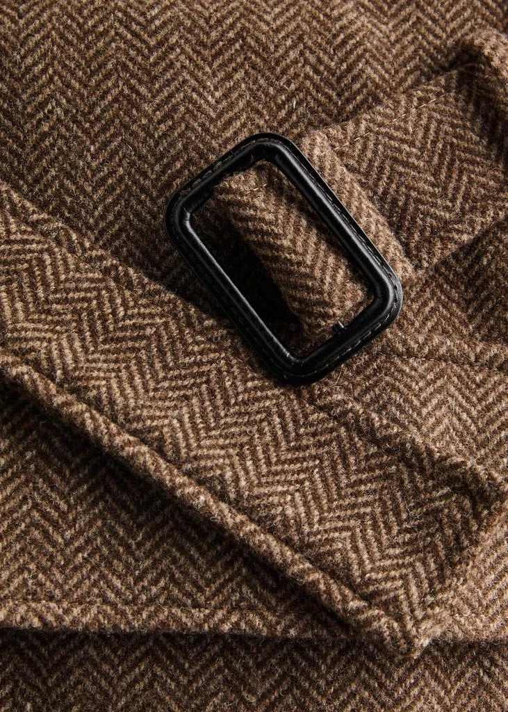 Oliver Spencer Grandpa herringbone wool coat 5