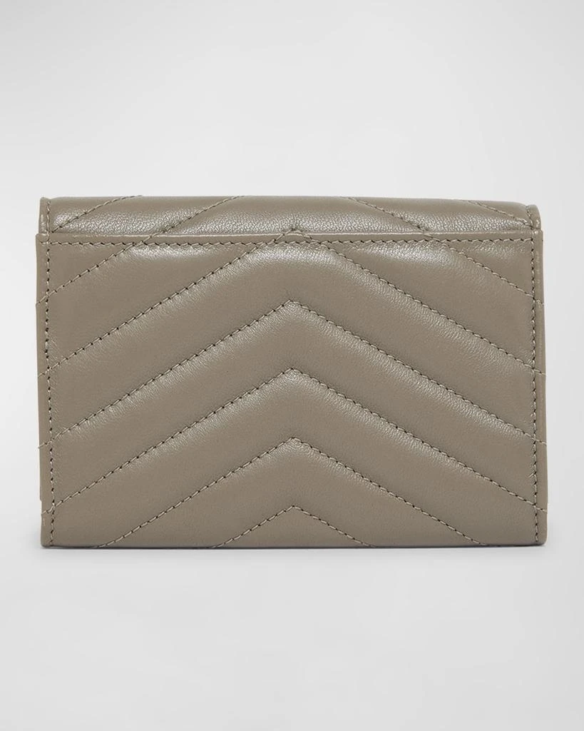 Yves Saint Laurent YSL Monogram Small Flap Wallet in Smooth Leather 6