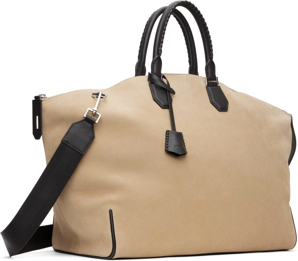 Hugo Boss Beige Suede Duffle Bag 2