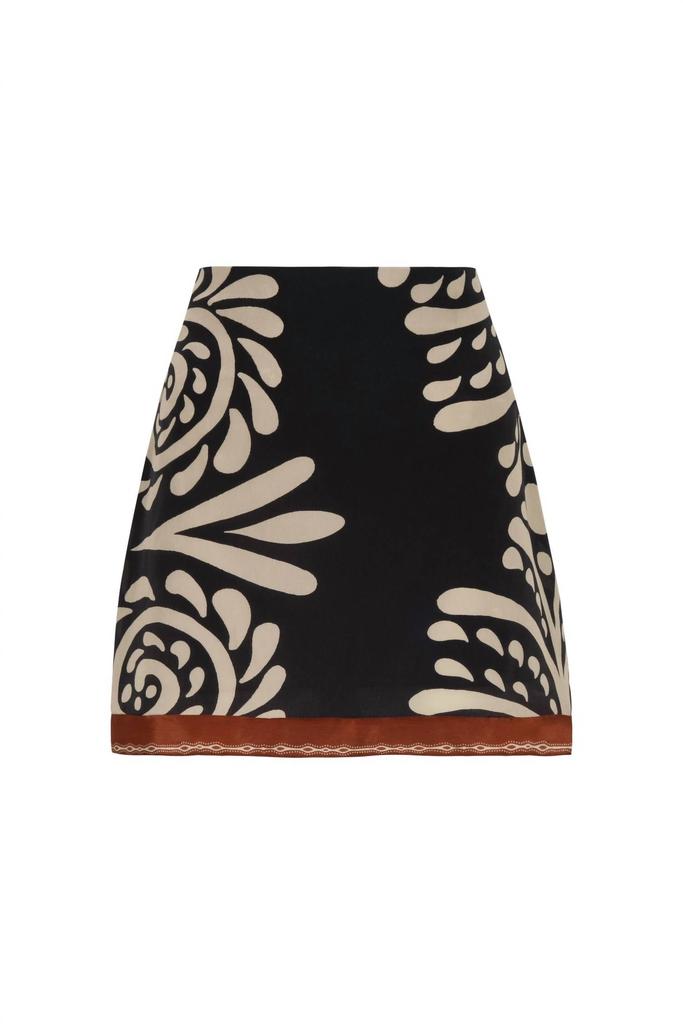 Juan de Dios Juan De Dios - Carmelita Crepe Chine Mini Skirt