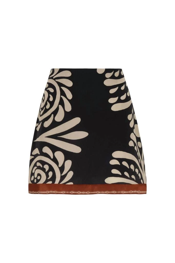Juan de Dios Juan De Dios - Carmelita Crepe Chine Mini Skirt 2