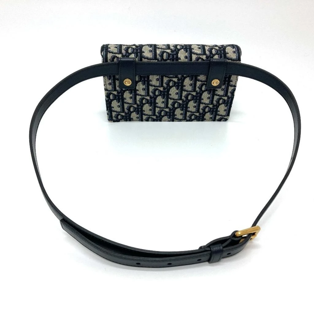 Dior Leather Canvas Fanny Pack Sling Bag (Pre-Owned) 6