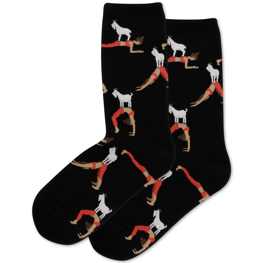 Hot Sox Women's Goat Yoga Crew Socks