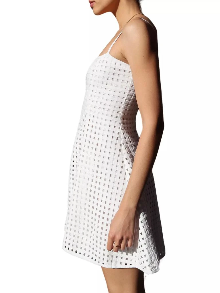 Cynthia Rowley Linen Lattice Minidress 3