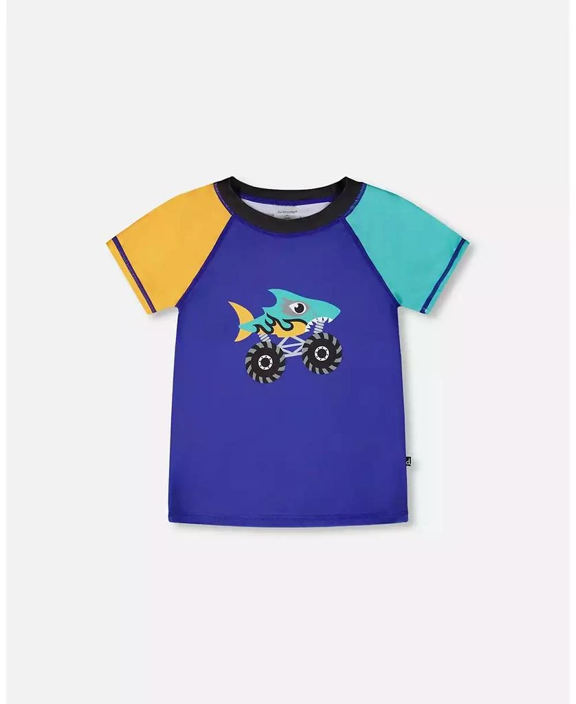 Deux par Deux Boys Short Sleeve Rashguard Ultramarine