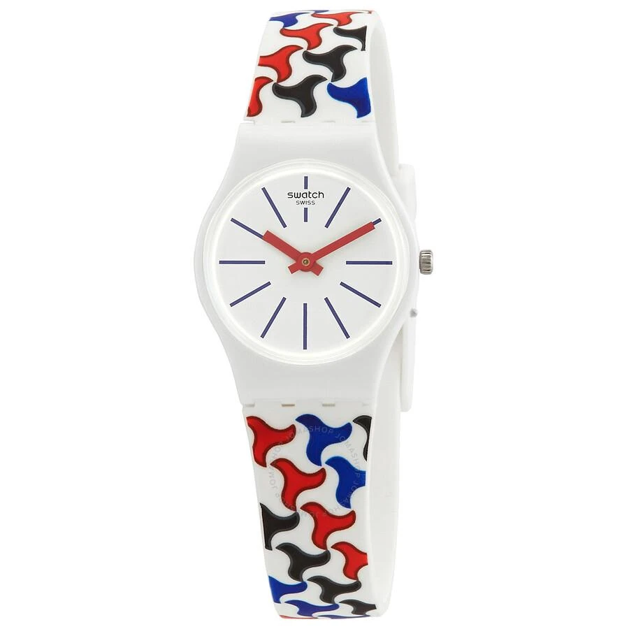 Swatch Pattu Quartz White Dial Ladies Watch LW156 1