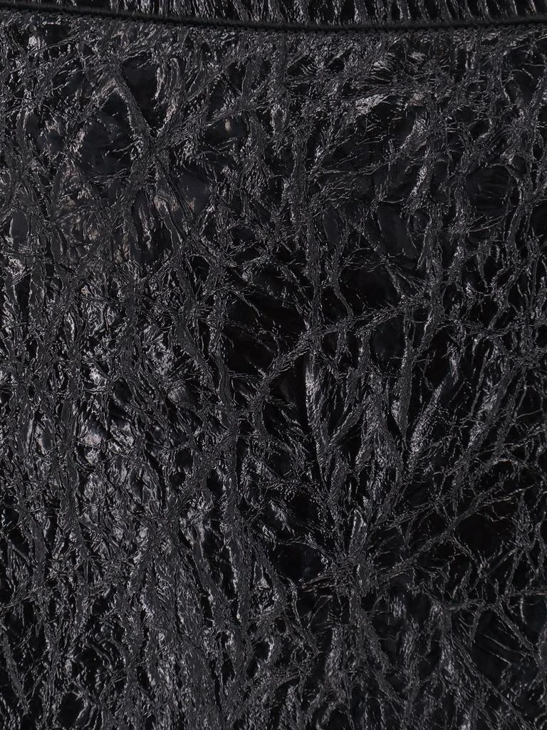 Gucci Shiny leather and neoprene skirt 5