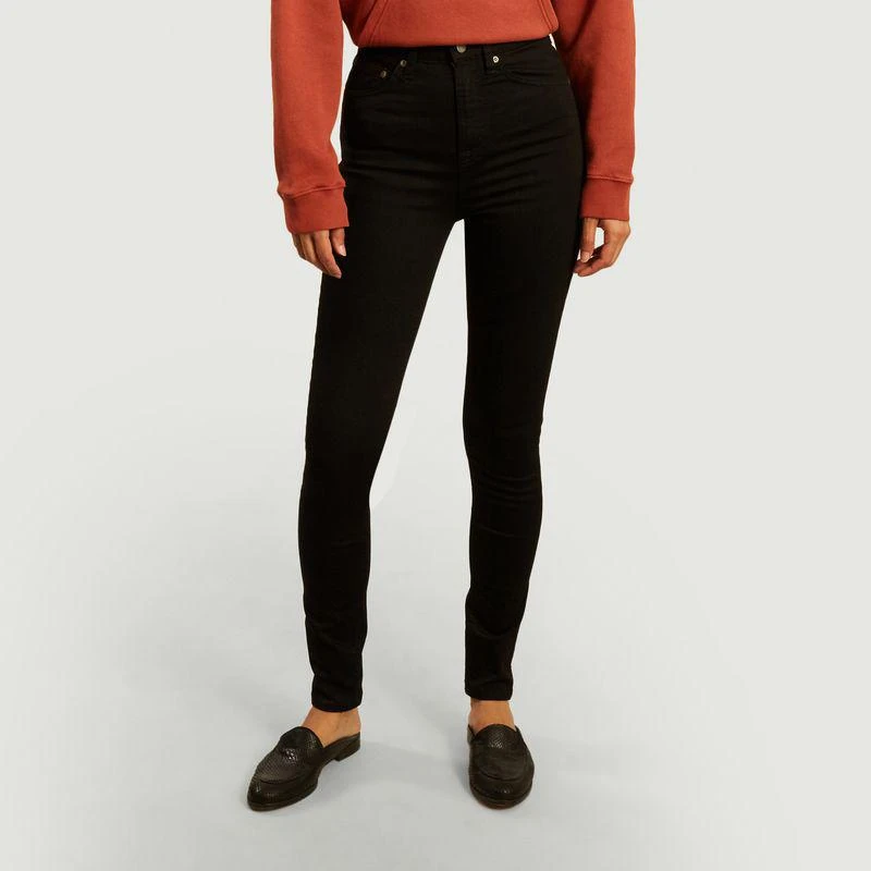 Nudie Jeans Hightop Tilde slim tinted jeans Everblack NUDIE JEANS 1