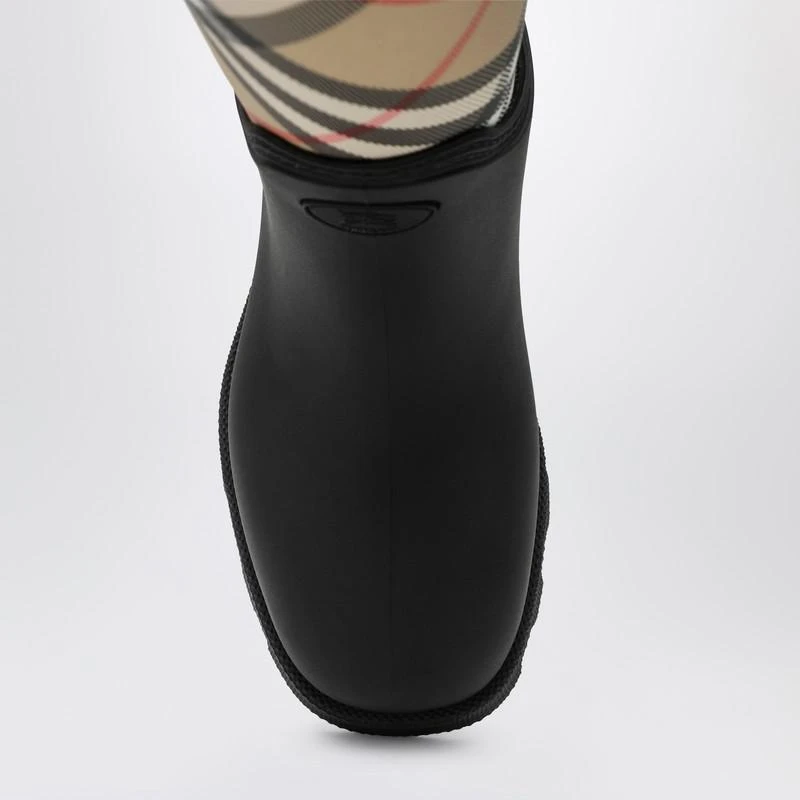 Burberry Tall black Marsh Stamp rubber boots 3