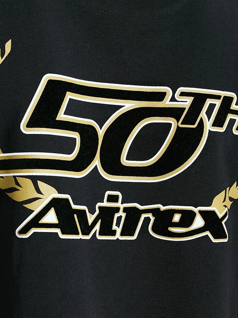 Avirex 50th Anniversary Gold Embroidered T-Shirt 7