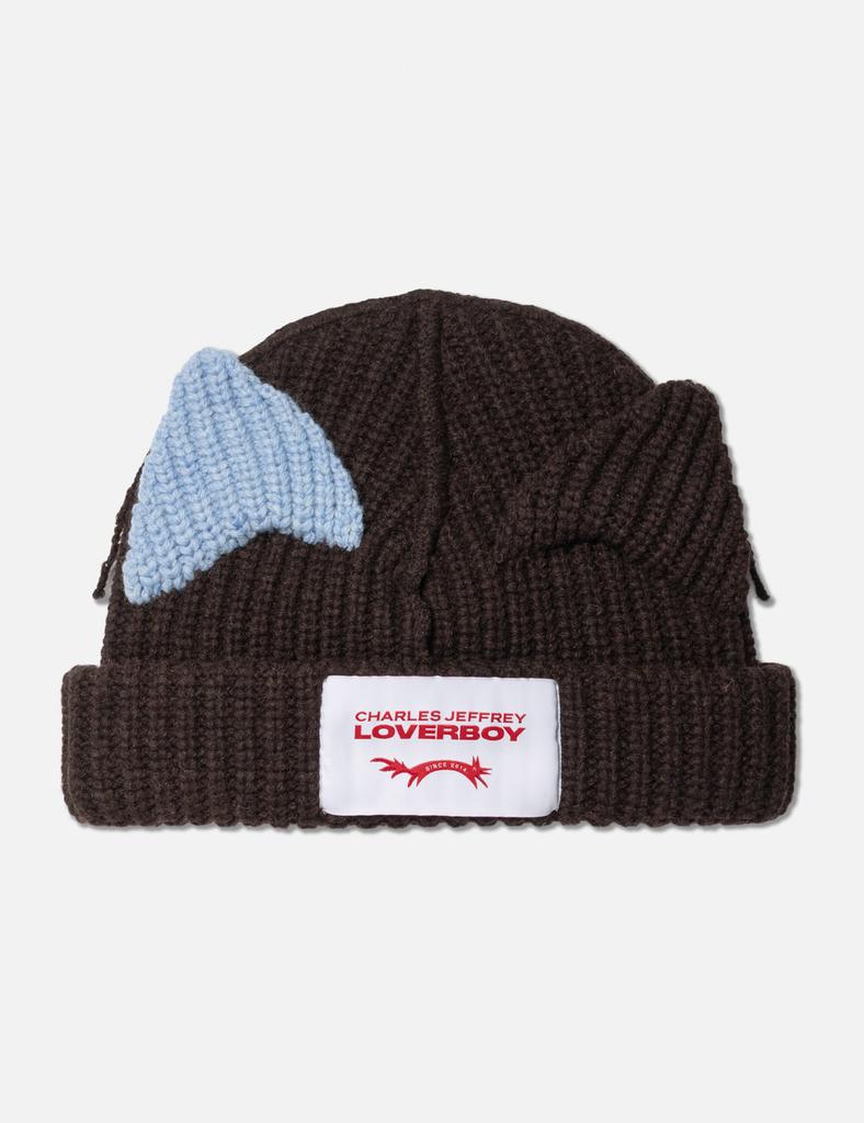 Charles Jeffrey Loverboy Orange Chunky Ears Beanie - Hats