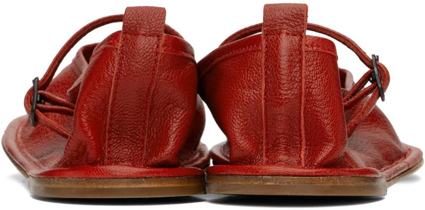 Hereu Red Dansa Supple Shiny Ballerina Flats 2