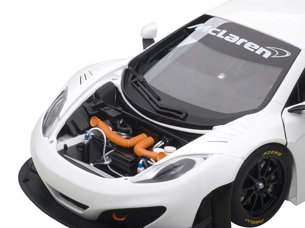 Diecast Model Autoart Mclaren 12C GT3 White 1/18 Diecast Model Car by Autoart 2
