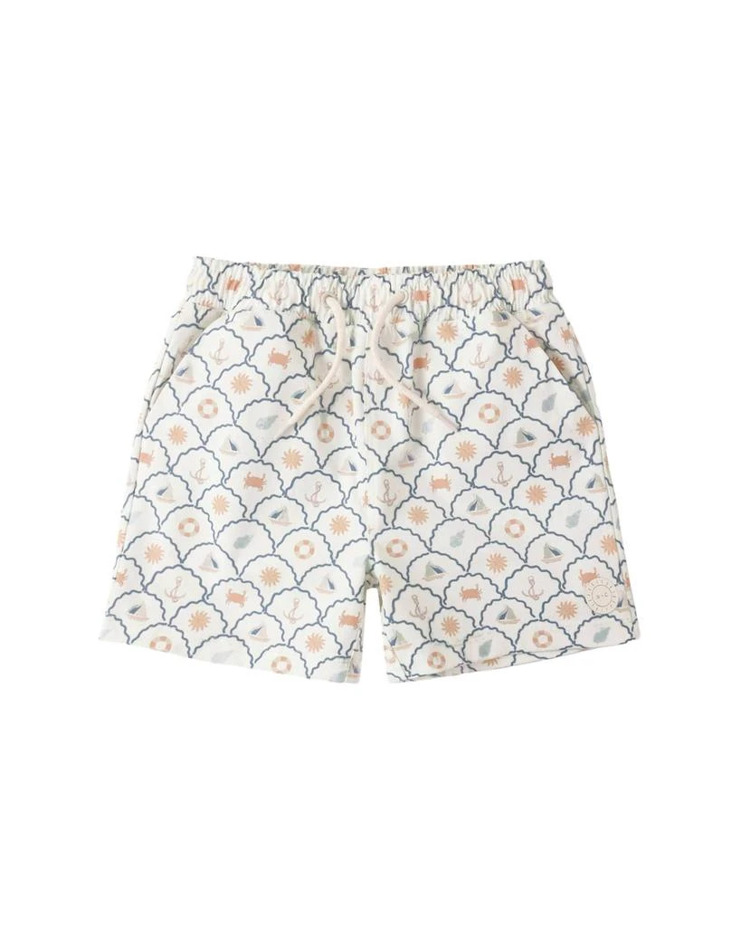 Rylee + Cru Rylee + Cru - Kid
s Patterned Elastic Waistband Boardshort
