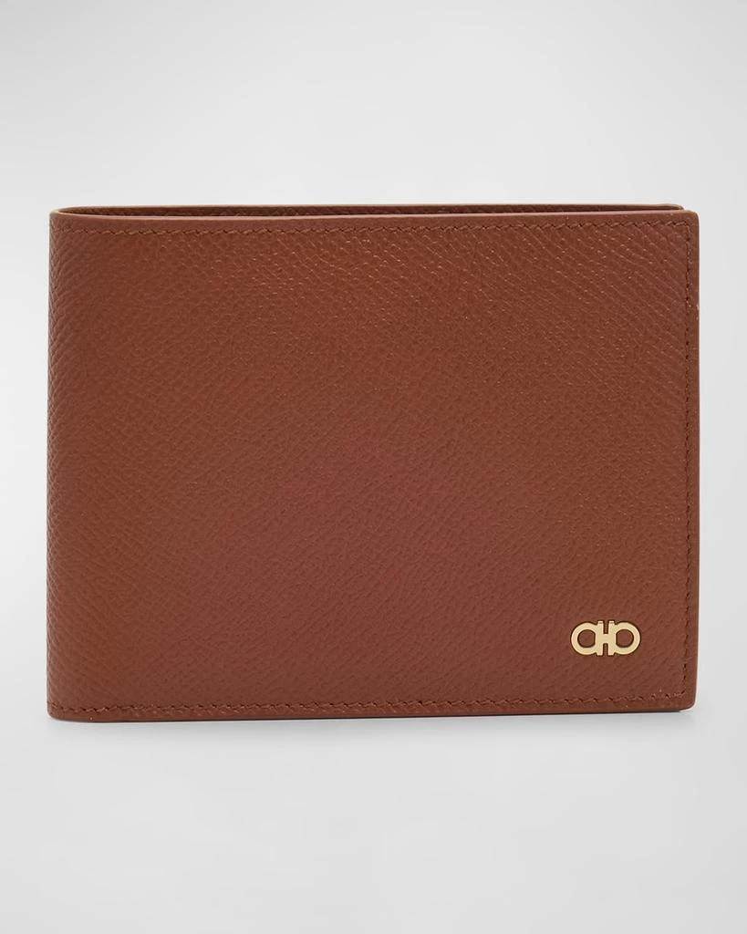 Salvatore Ferragamo Men's Gancini Grained Leather Bifold Wallet 1