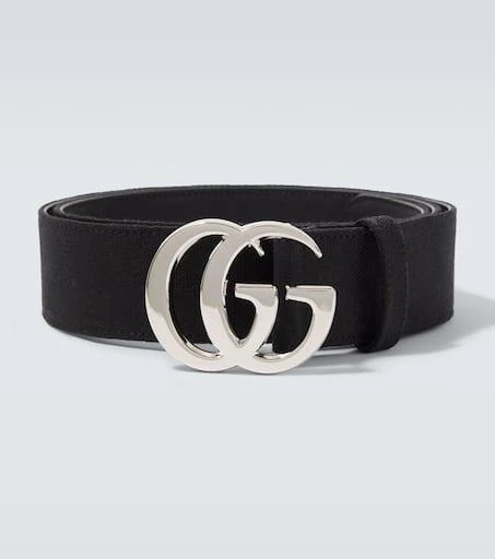 Gucci Flat Marmont GG Canvas belt