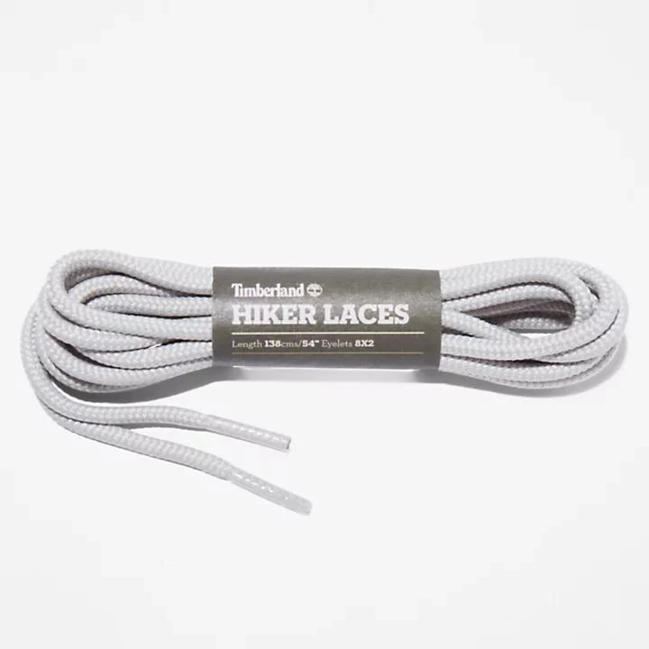 Timberland 137cm/54" Round Replacement Hiker Laces in Grey 1