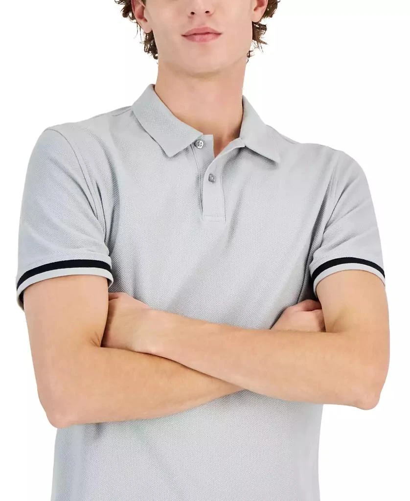 Alfani Men's Regular-Fit Tipped Polo Shirt, Created for Macy's 3