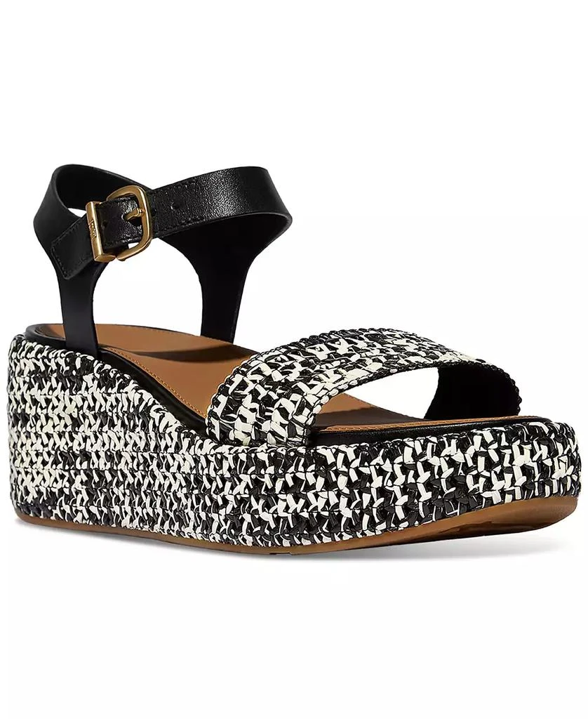 FitFlop Women's Platform Woven Wedge Sandals 1