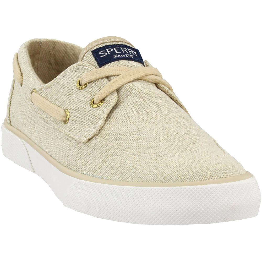 Sperry Pier Boat Sparkle Canvas Slip On Sneakers