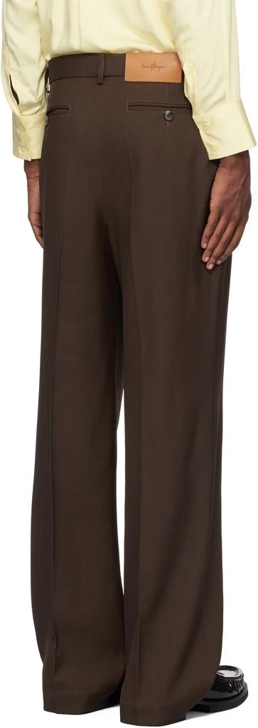 Second/Layer Brown Relaxed Primo Trousers 3