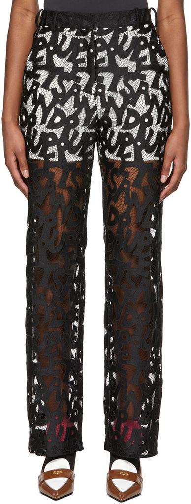 Puppets and Puppets Black Polyester Trousers