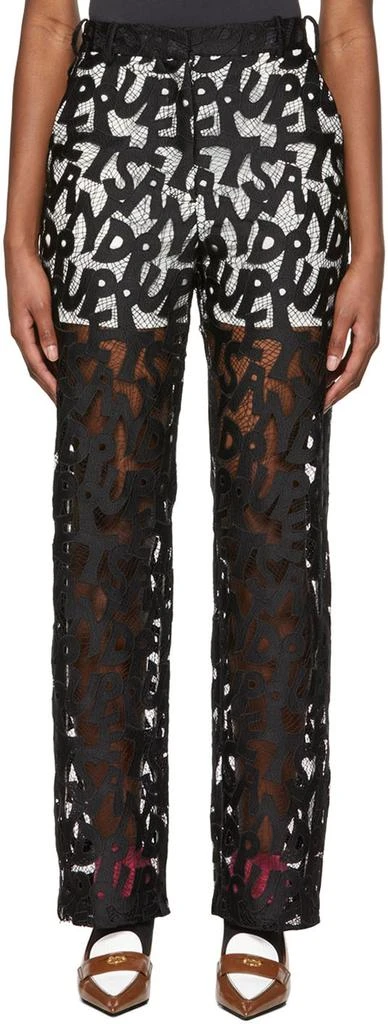 Puppets and Puppets Black Polyester Trousers 1