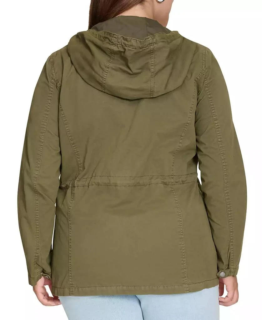 Levi's Plus Size Cotton Hooded Military Zip-Front Jacket 2