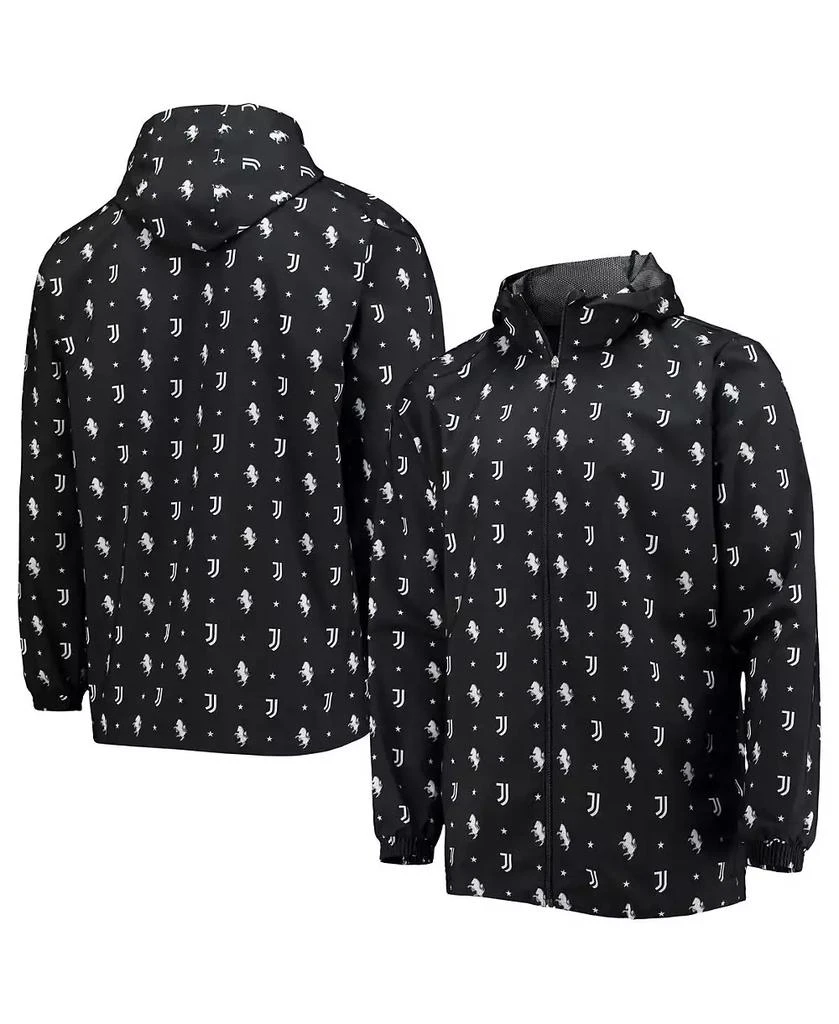 Adidas Men's Black Juventus AEROREADY Full-Zip Hoodie Windbreaker Jacket 1