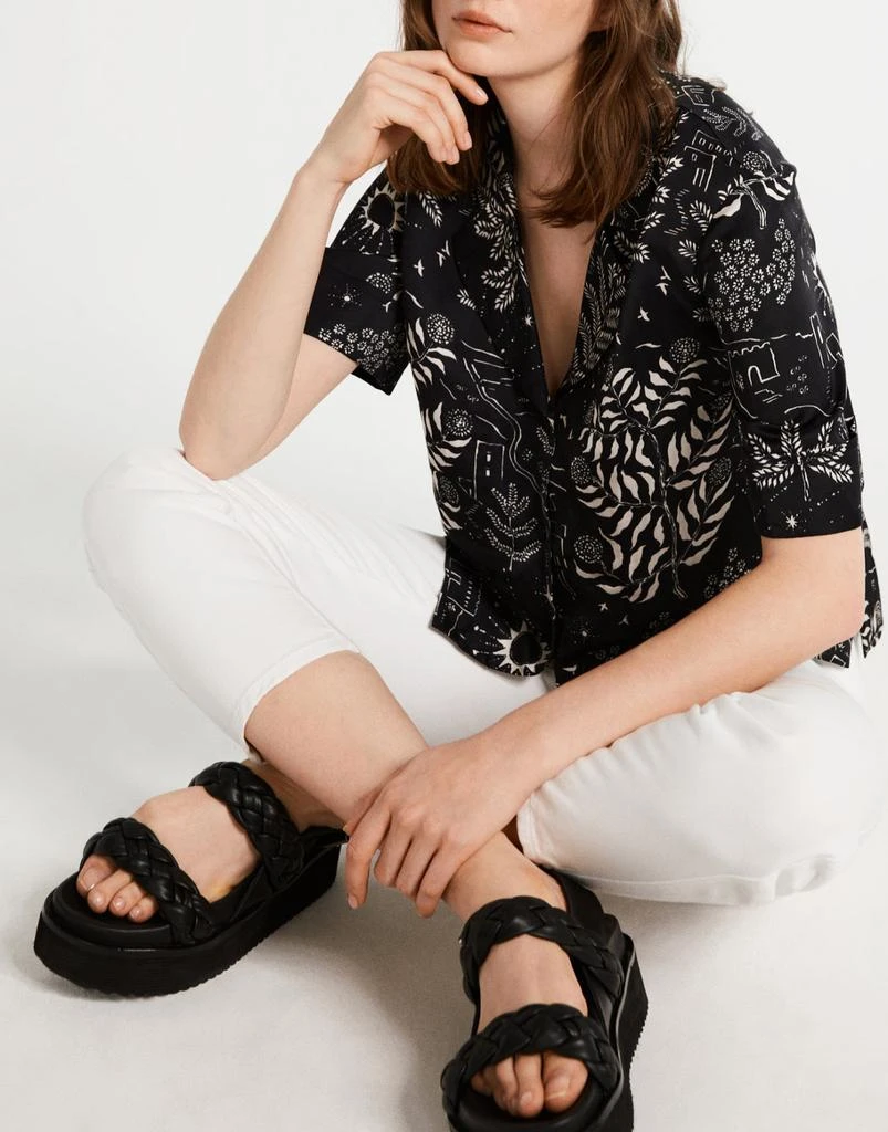 预计3周后发货 Claudie Pierlot Claudie Pierlot - Chemise Curiosity - Print Fonce 1