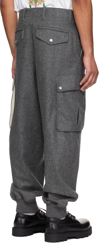 Givenchy Gray Wool Cargo Pants 3