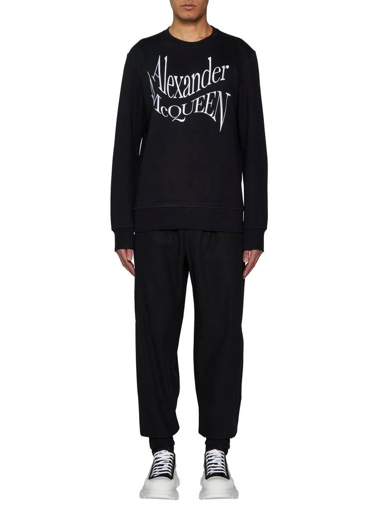 Alexander McQueen Alexander McQueen Warped Logo Sweatshirt 4