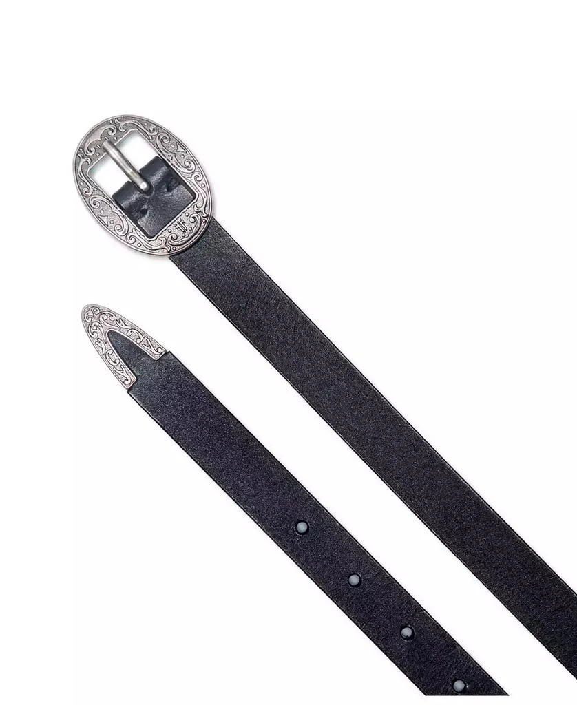 Frye Women's Logo Western Center Bar Belt 3