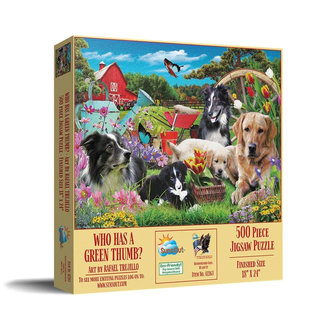 SunsOut Who has a green Thumb 500 piece Jigsaw Puzzle for Adults