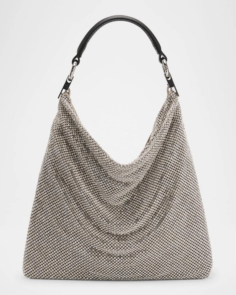 BENEDETTA BRUZZICHES Bella Ciao Crystal Mesh Shoulder Bag 1