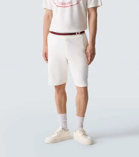 Burberry EKD cotton-blend towelling shorts 3